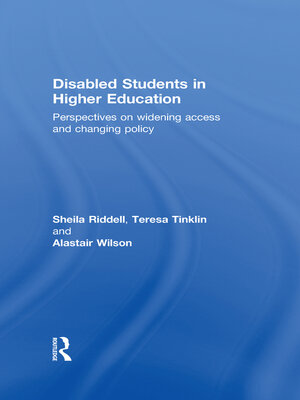 cover image of Disabled Students in Higher Education